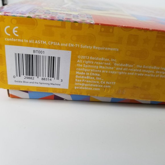 Goldie Blox Spinning Machine Design Maker STEM Learning Education 6+ Years Girl - Picture 13 of 13